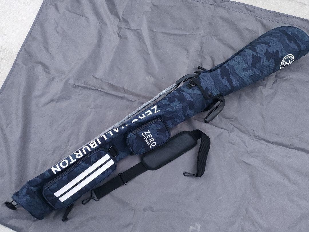 未使用品 ゼロハリバートン ネイビーカモ ゴルフバッグ ミニキャディバッグ