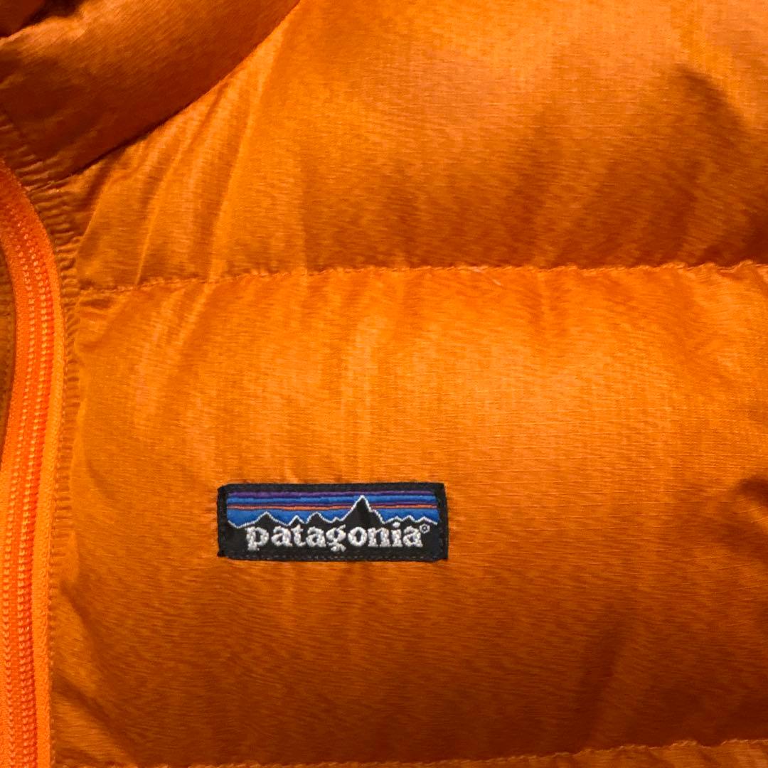 Patagonia ダウンジャケット 古着 オレンジ