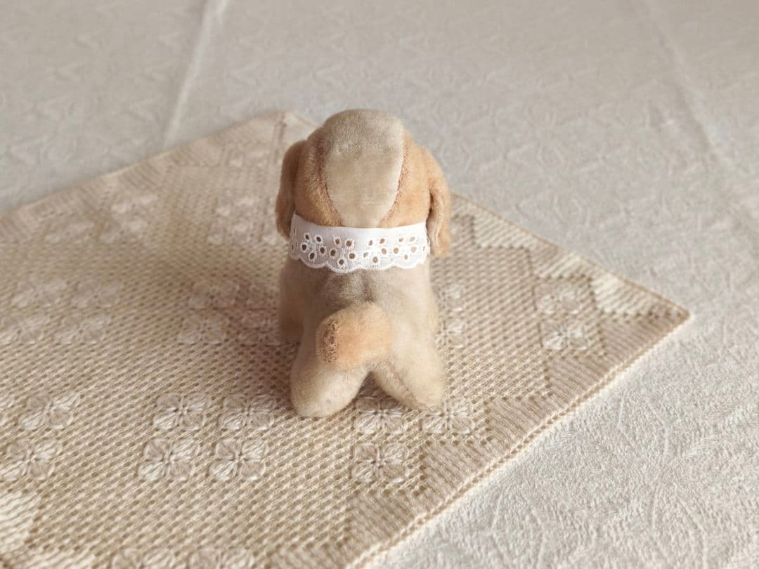 * vintage dog ❀ * 淡いツートーンの可愛い ワンちゃん