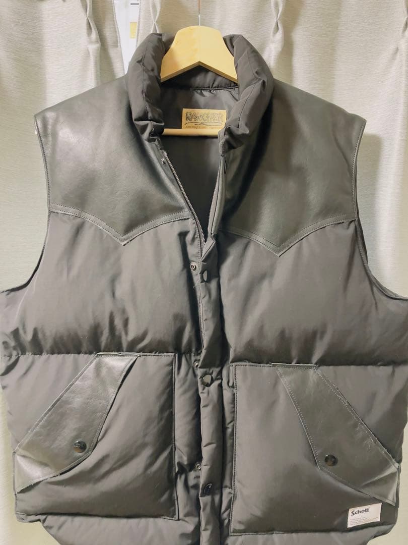 ＳＡ SchottLEATHER COMB.VEST/レザー コンビベスト