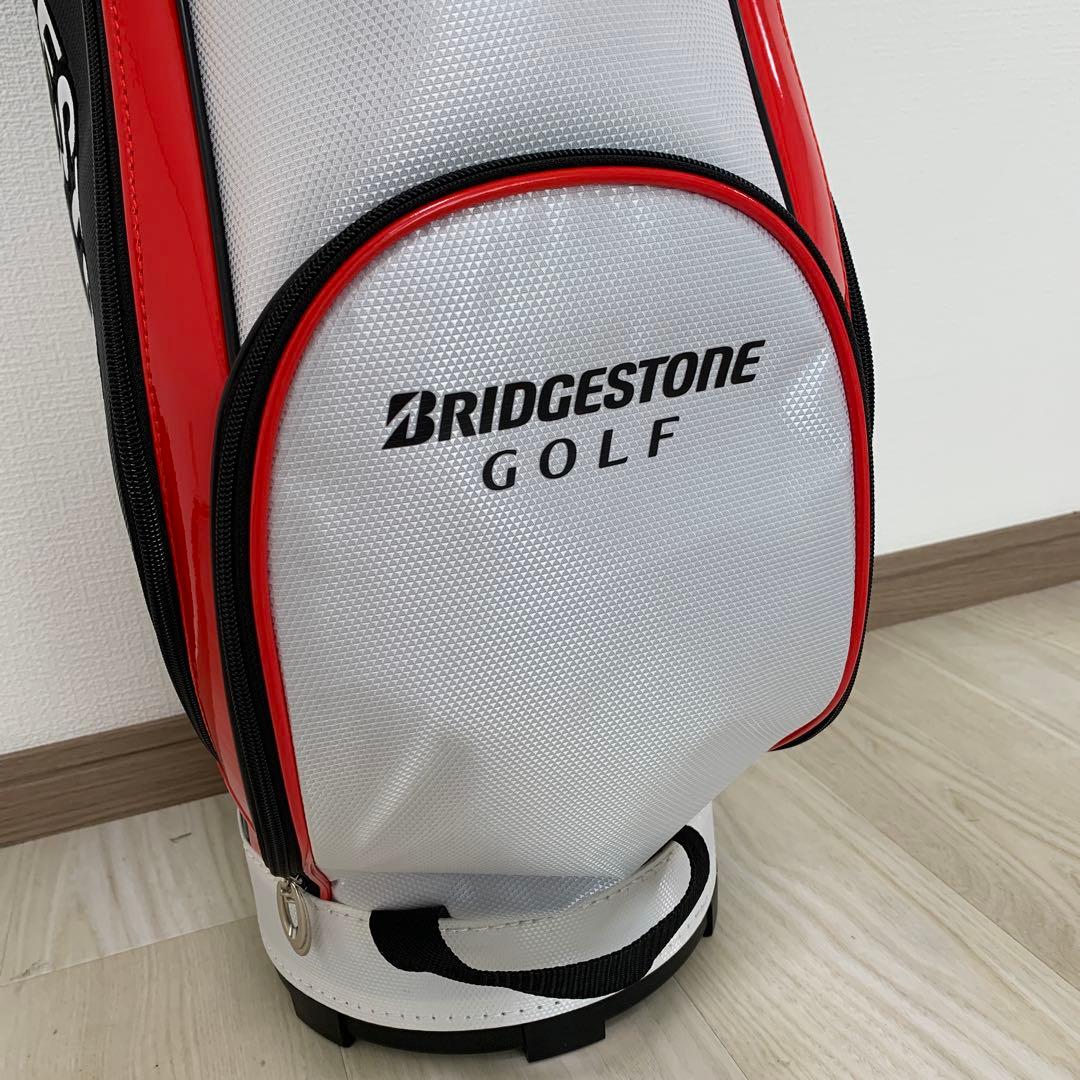 新品★ブリヂストン ゴルフバック キャディバック 9型CBG21Y ホワイト