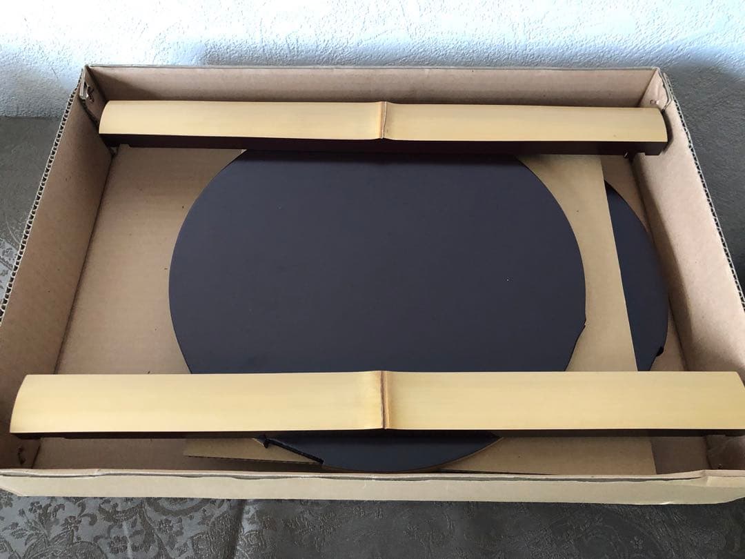 白竹　丸卓　台子　而妙斎好　田原一斎作　組み立て式　茶道具