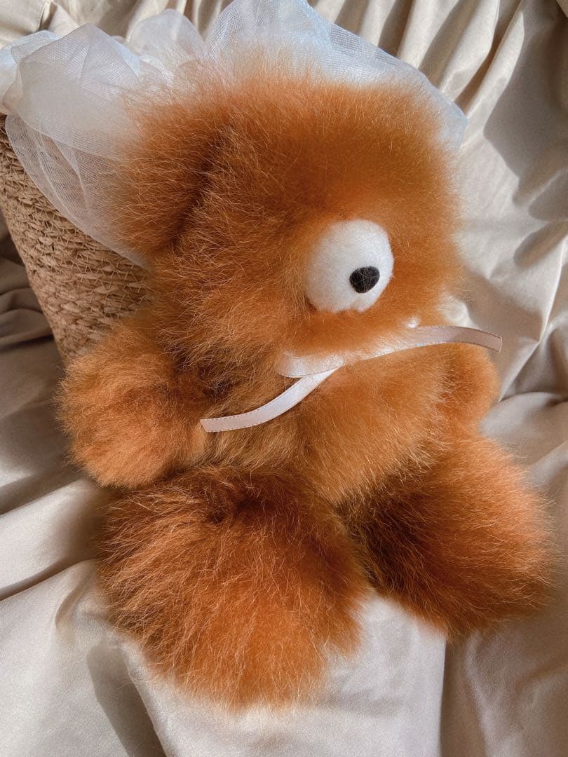 ふわふわアルパカテディベア (ペルー直輸入) ココア