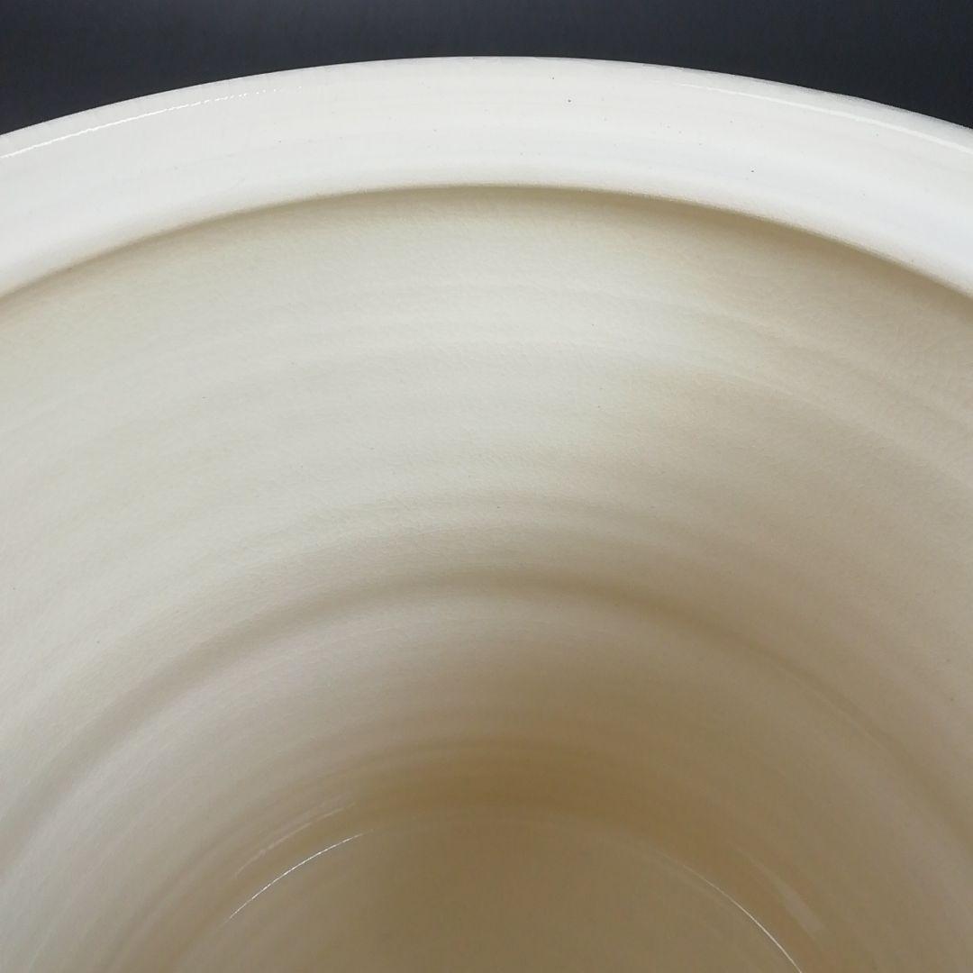 Ｔ９８５　水指　『青竹絵』『妙見窯 造』　共箱　茶道具