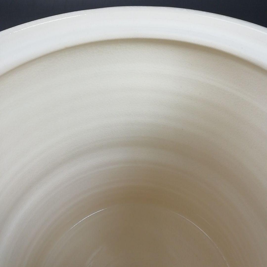 Ｔ９８５　水指　『青竹絵』『妙見窯 造』　共箱　茶道具