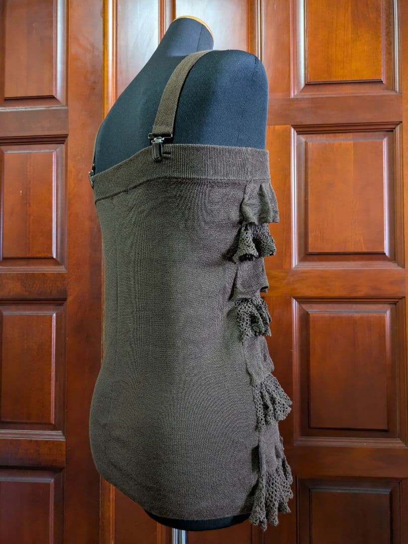 ヒステリックグラマー Hysterics フリルキャミソール ブラウン