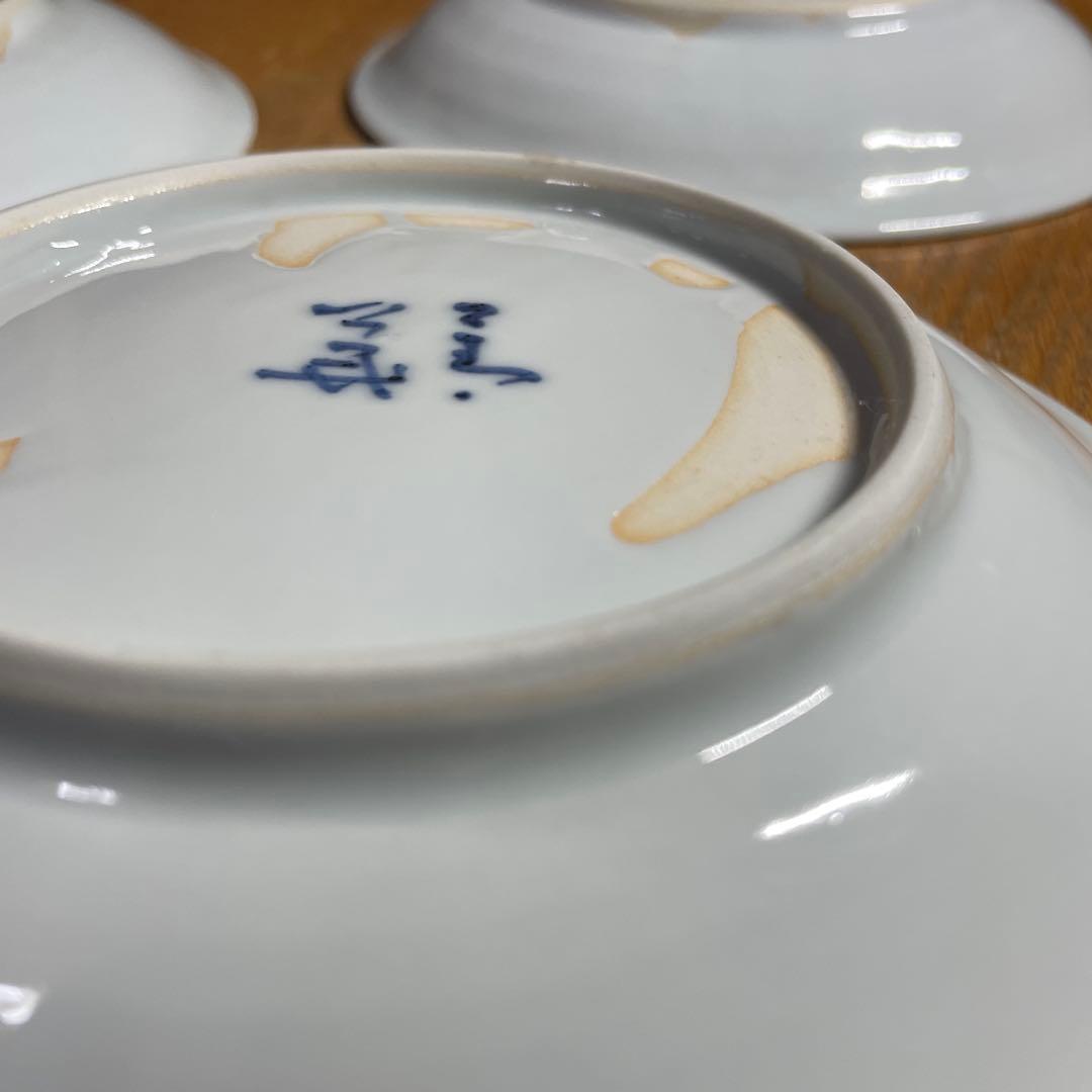 九谷焼　須田菁華　色絵綾紋皿　3枚