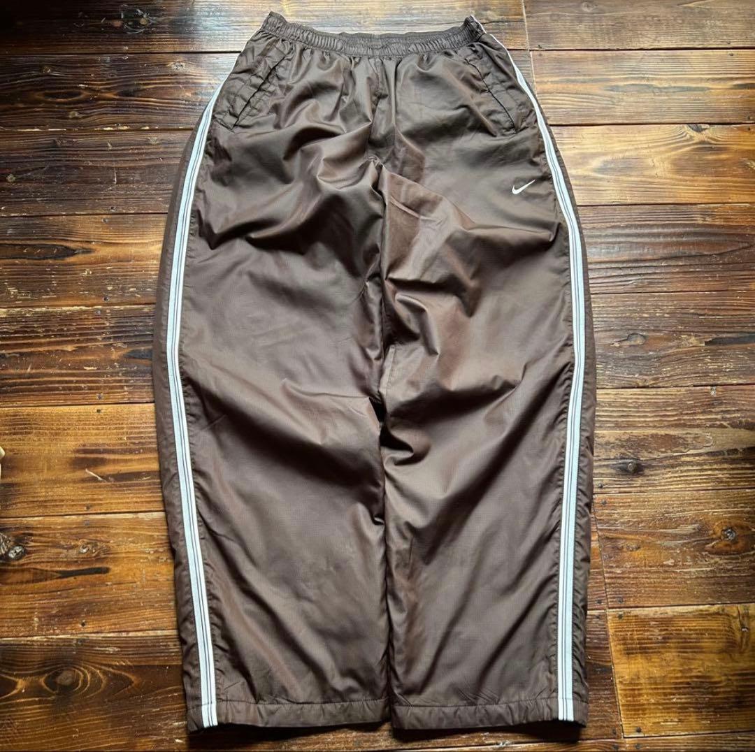 00s ナイキ ナイロン ジャケット パンツ セットアップ 裏地起毛 中綿