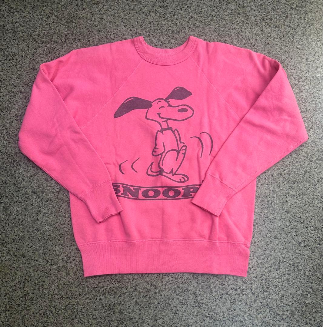ウエアハウス×ピーナッツ スヌーピー スウェット ピンク　M