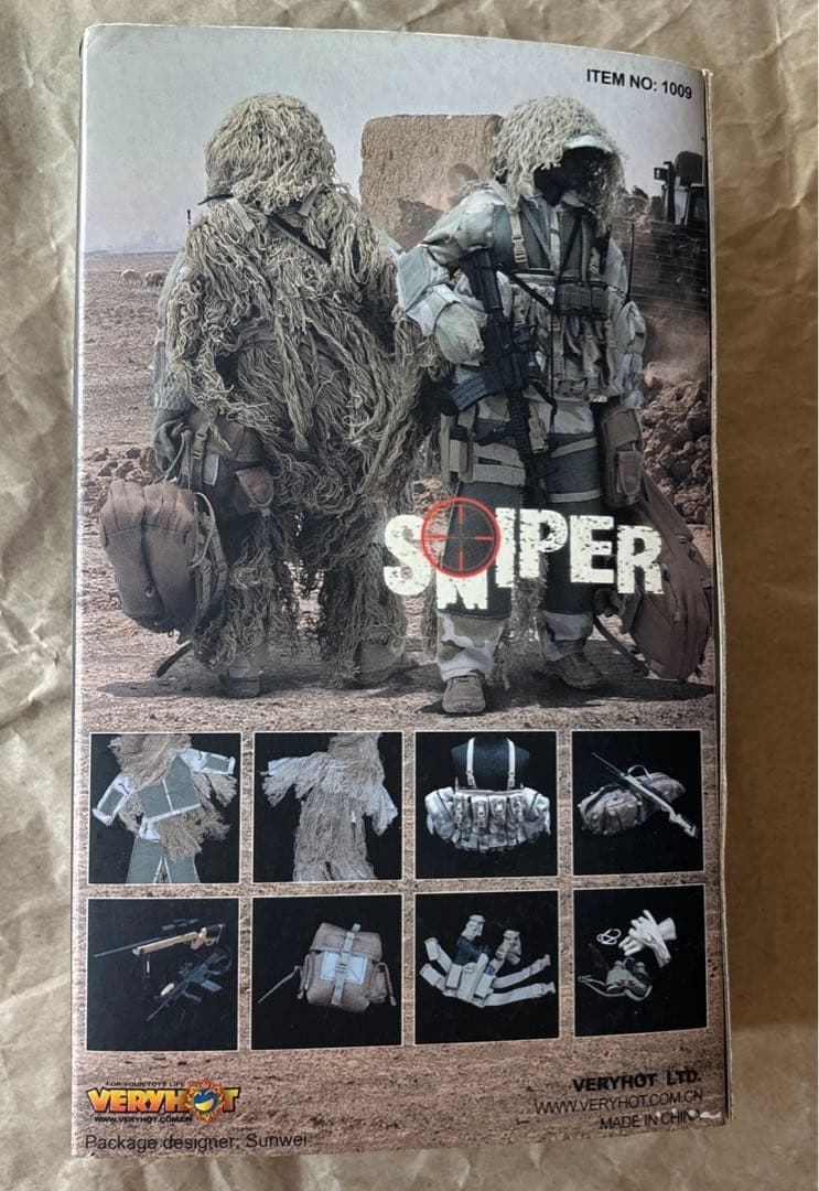 廃盤　VERYHOT社 アクション ミリタリー 狙撃　コスチューム　本体　セット