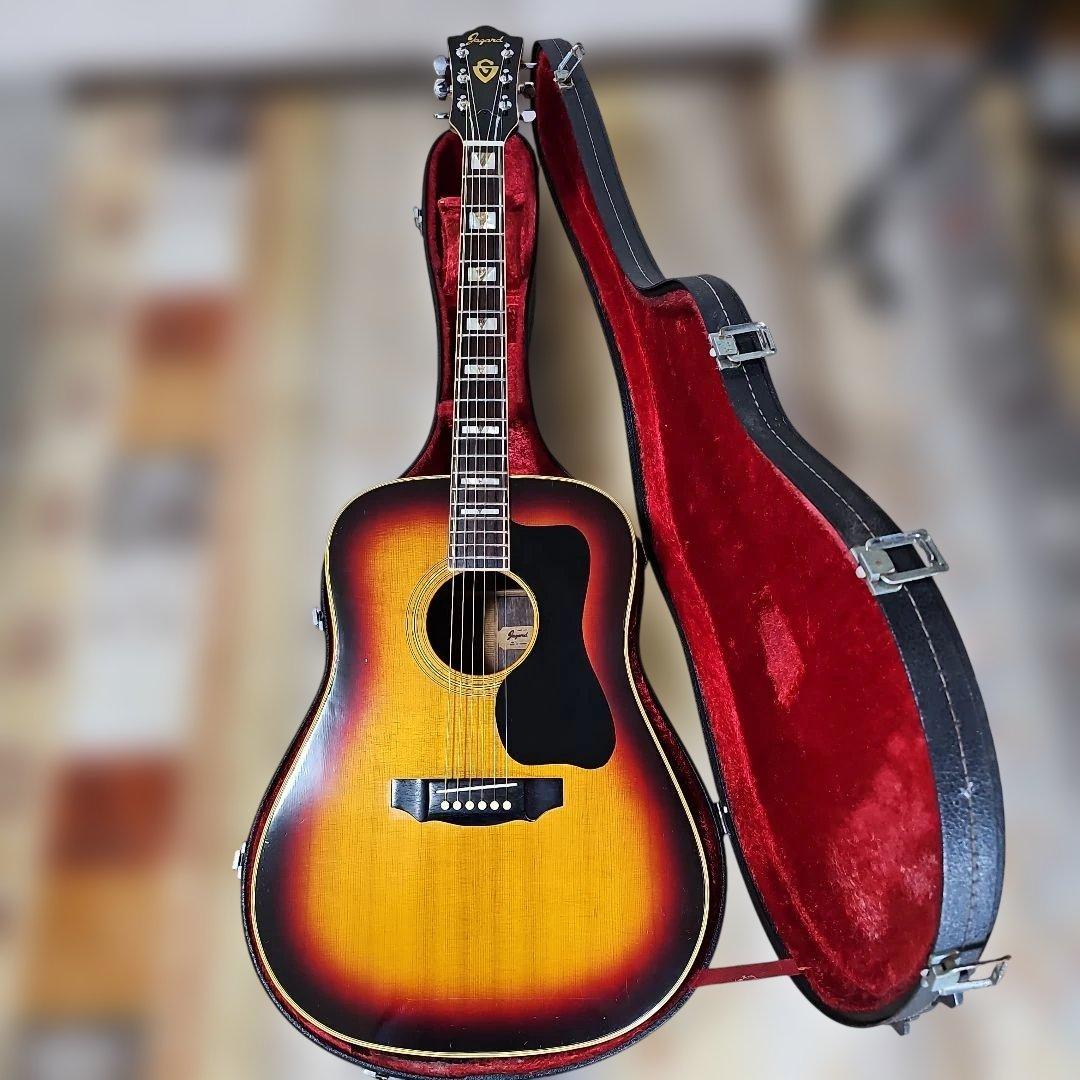 寺田楽器Jagard.JD-55ギルドモデル ハードケース付き。