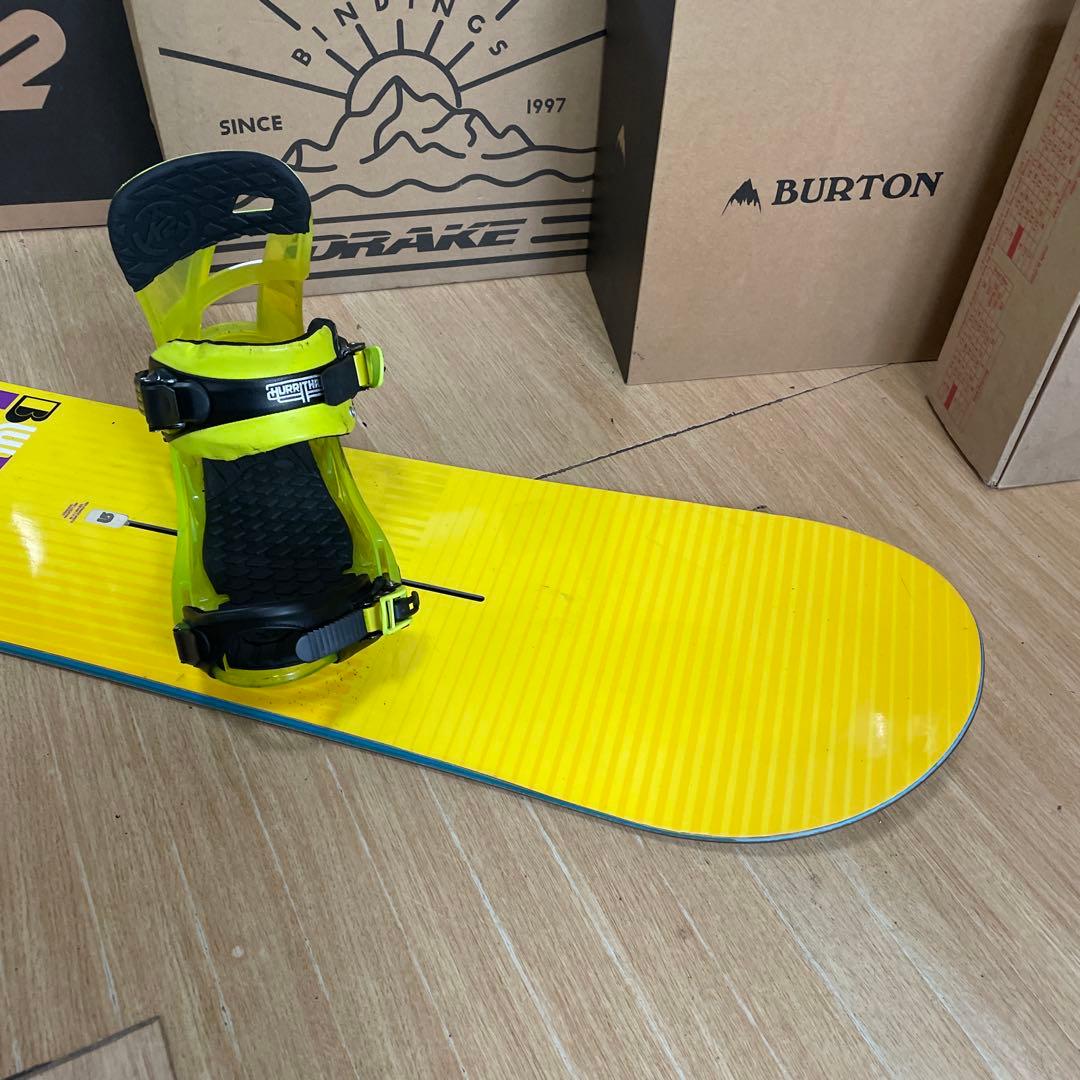 BURTON×K2　バートン　スノーボードセット　バインディング付