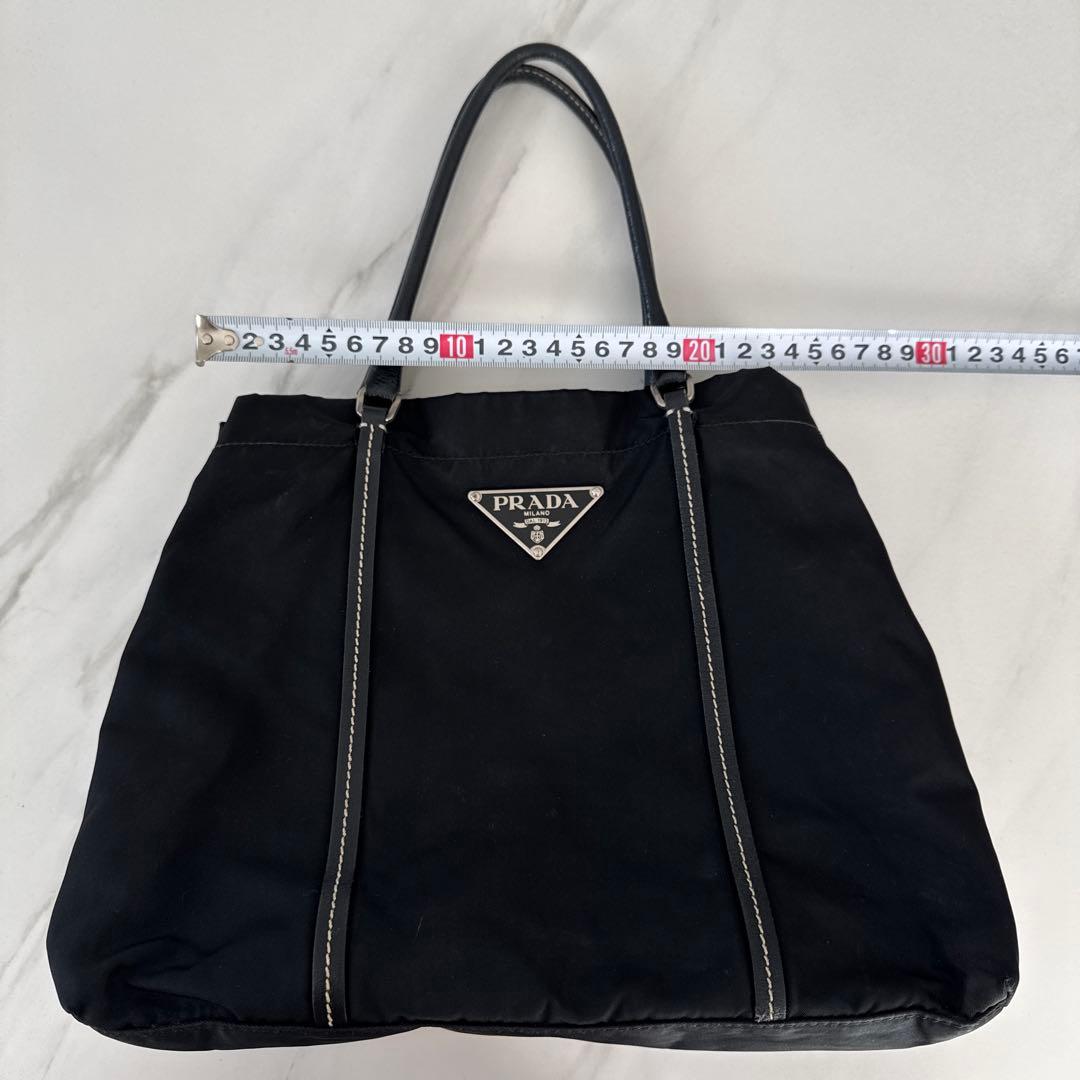 PRADA ブラック ナイロン トートバッグ　ハンドバック