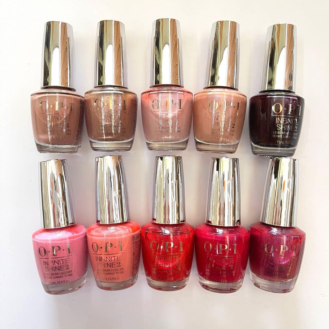 【スーパーセール❗️新品】OPIインフィニットシャイン〔ベージュ赤ピンク系〕