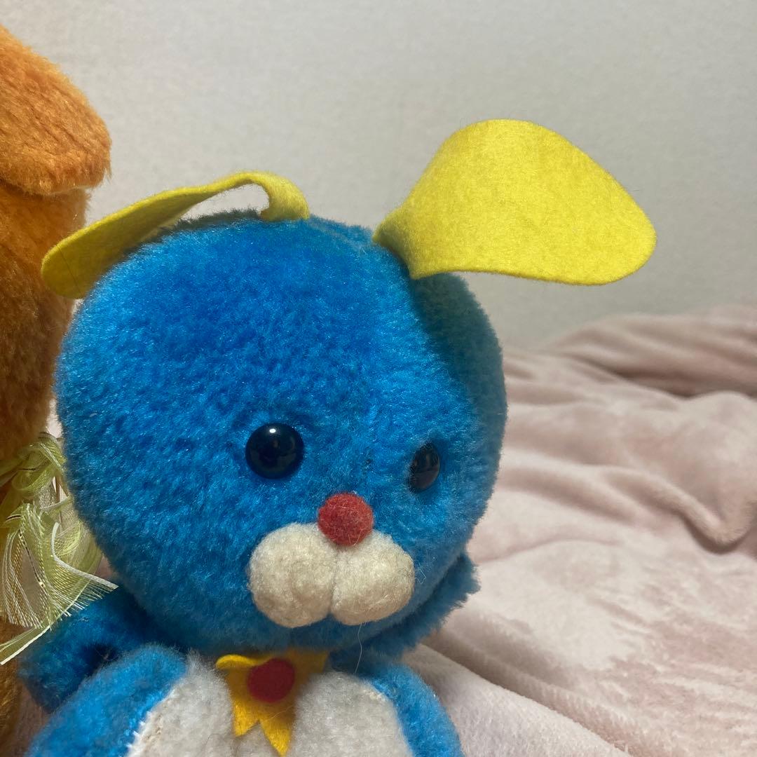 昭和レトロ　ヴィンテージ メーカー名不明　おがくずぬいぐるみ　2コセット　中古