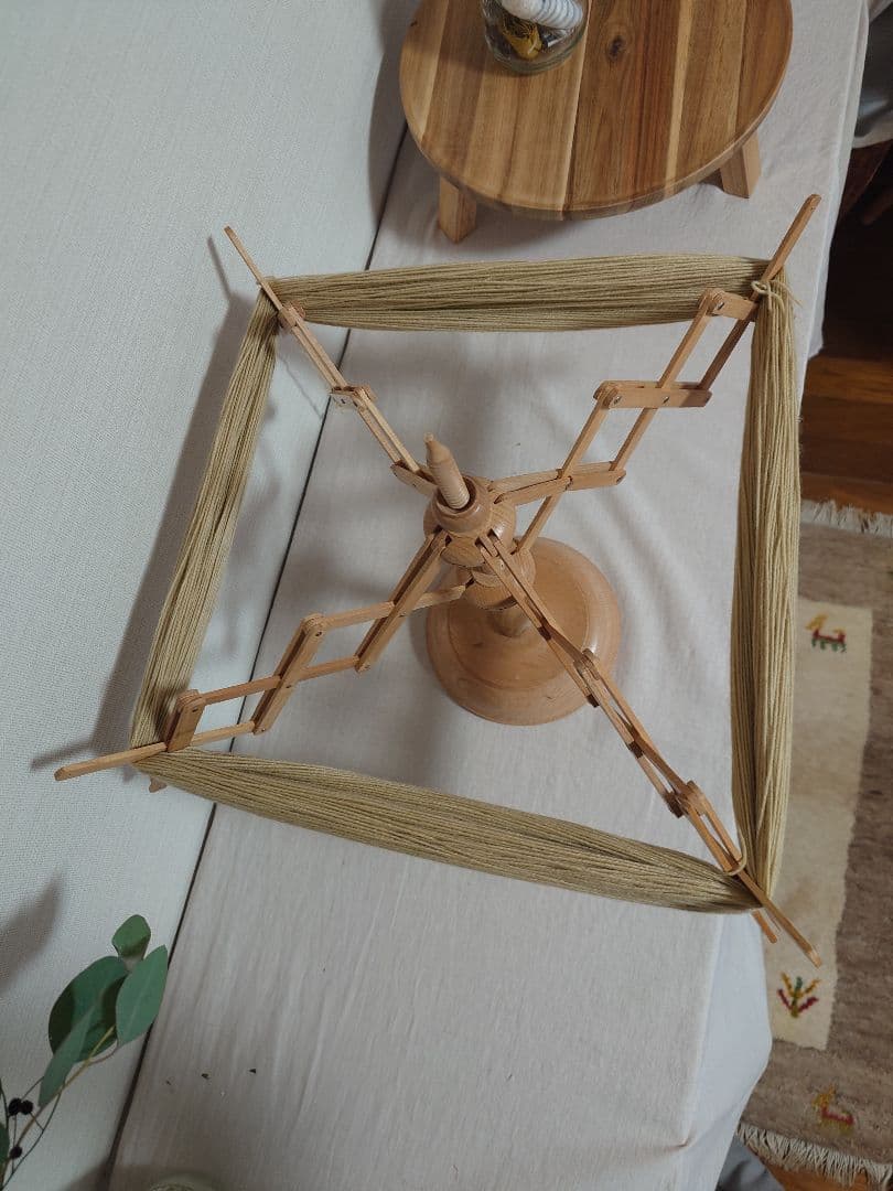 【稀少】イタリアビンテージかせくり機　 古道具　糸巻き　かせ糸　店舗什器