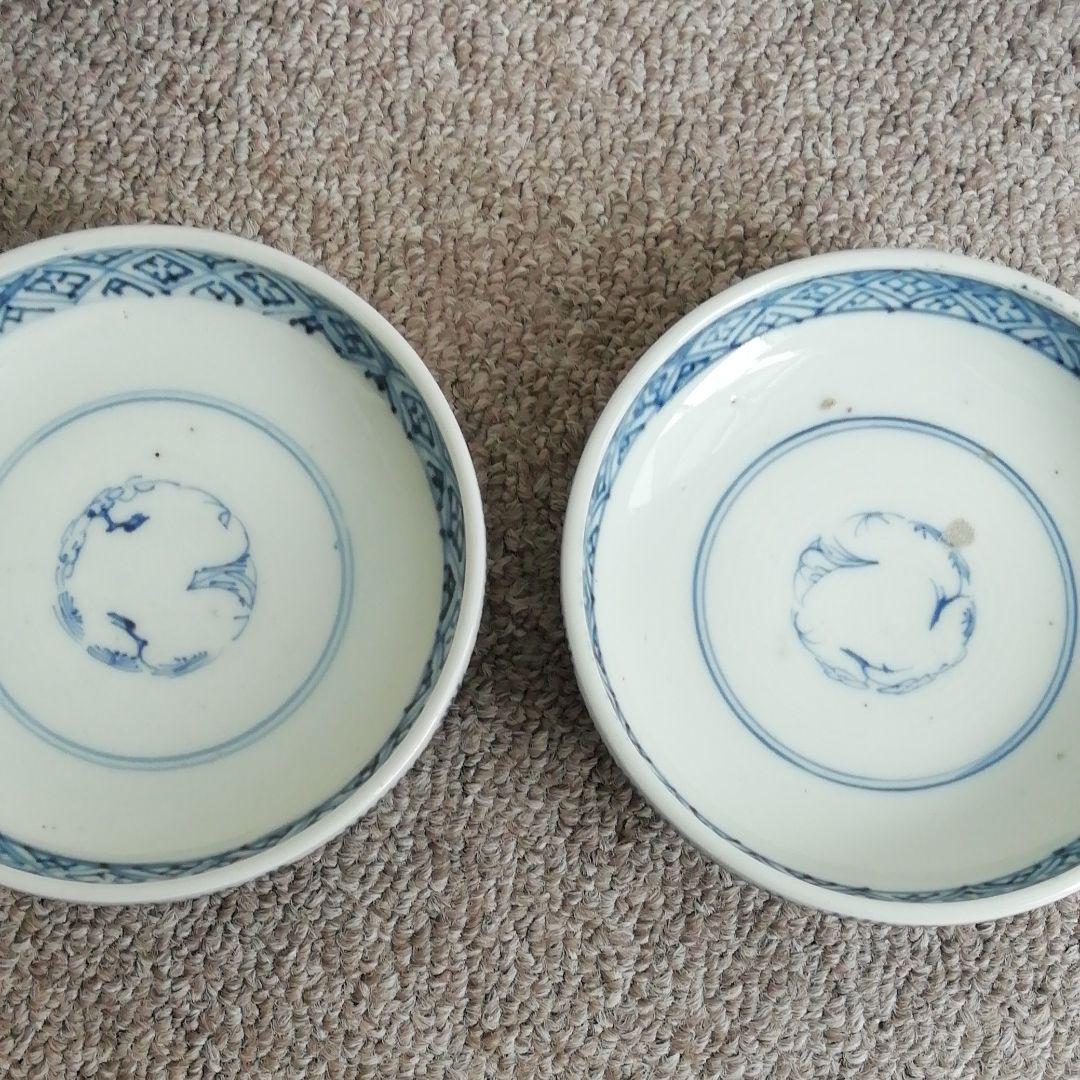 古伊万里　蓋付茶碗