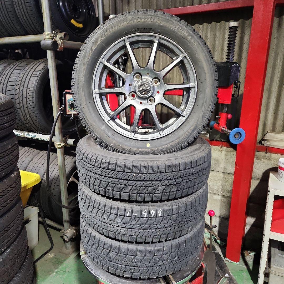 155/65R14　スタッドレス　外品アルミホイール付き　4本セット