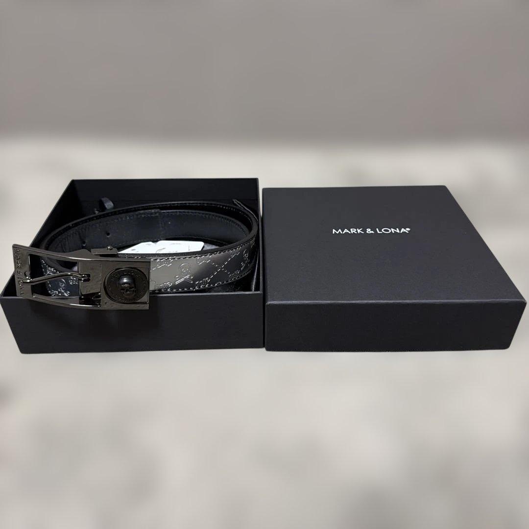 MARK&LONA マークアンドロナ　ベルト　Mサイズ　シルバー　未使用品