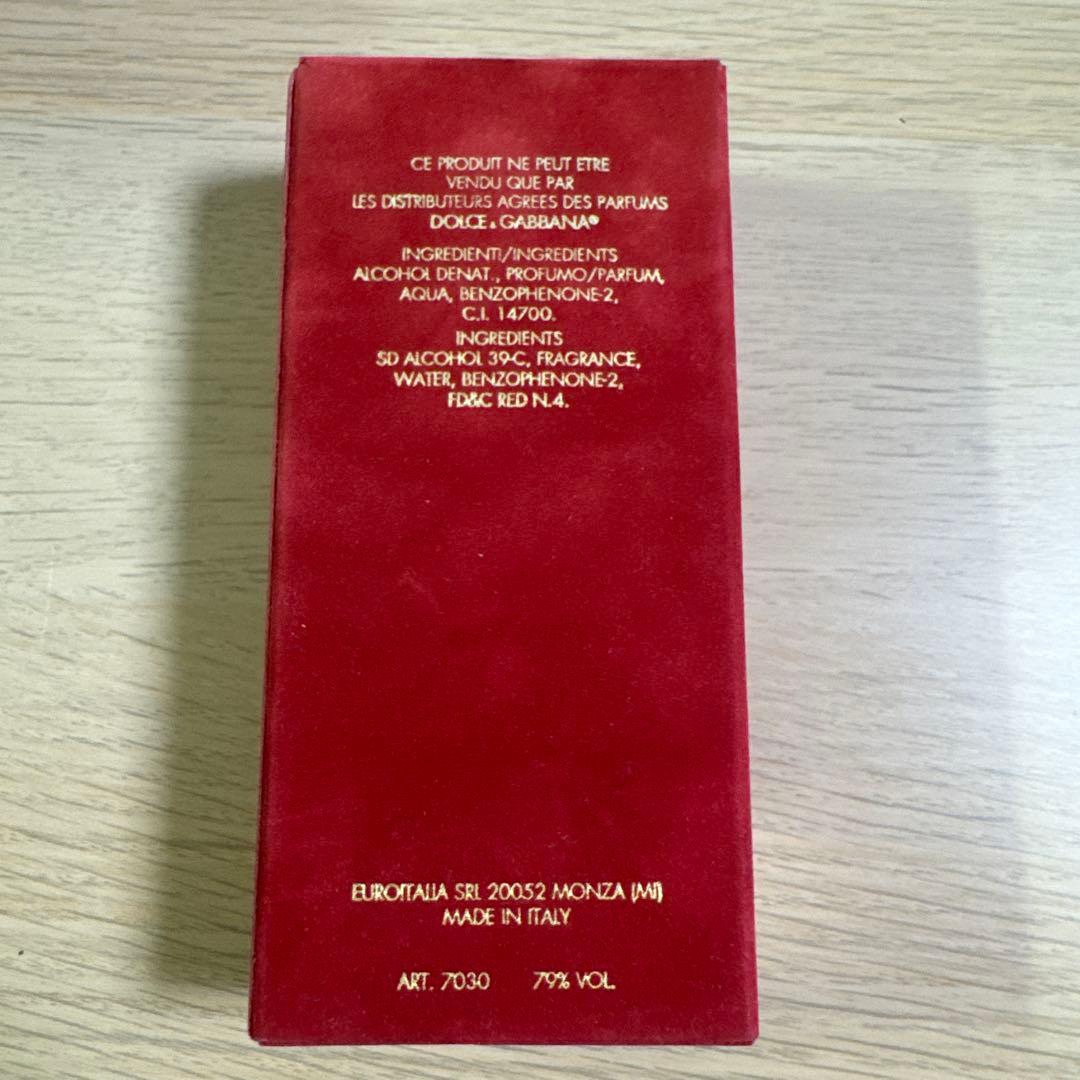 【未使用】DOLCE&GABBANA ナチュラルスプレー ITALY 香水