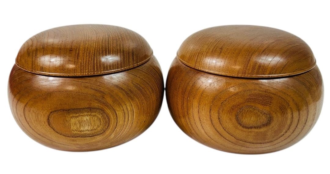 囲碁 36号 蛤碁石 那智黒 碁石 / 超特大 碁笥 欅 上