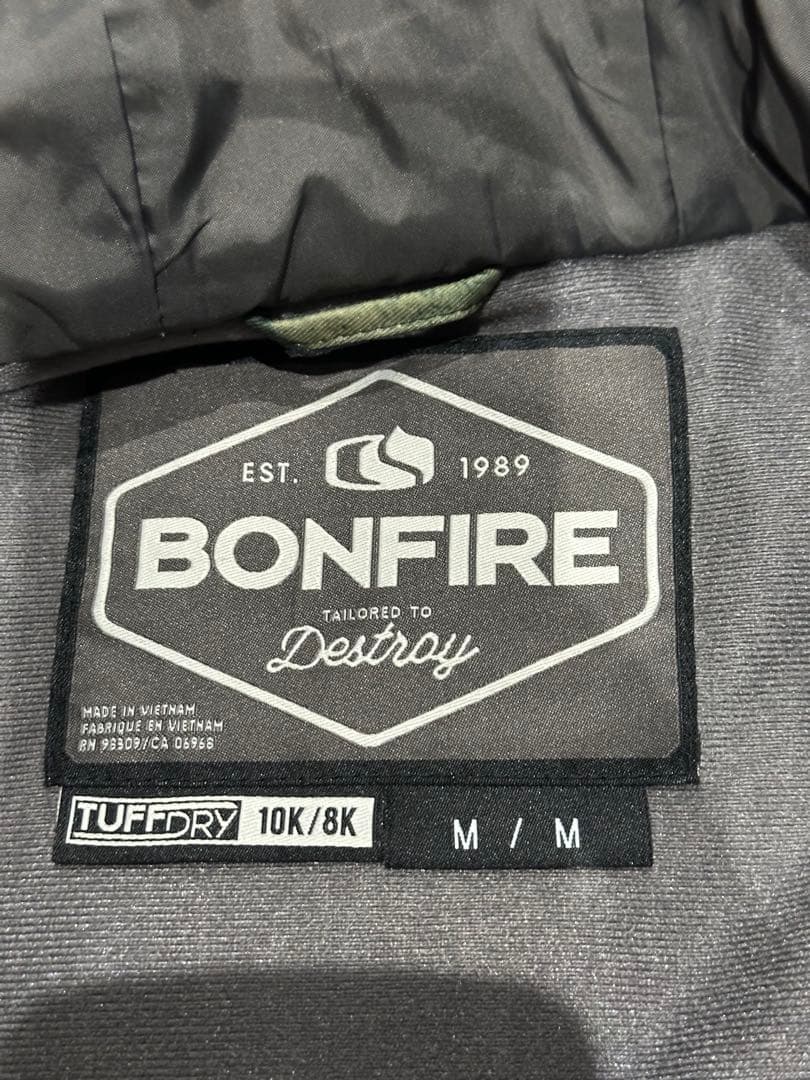 【kf】bonfire×JACKFROST13スノボ ビブパン ウエア M