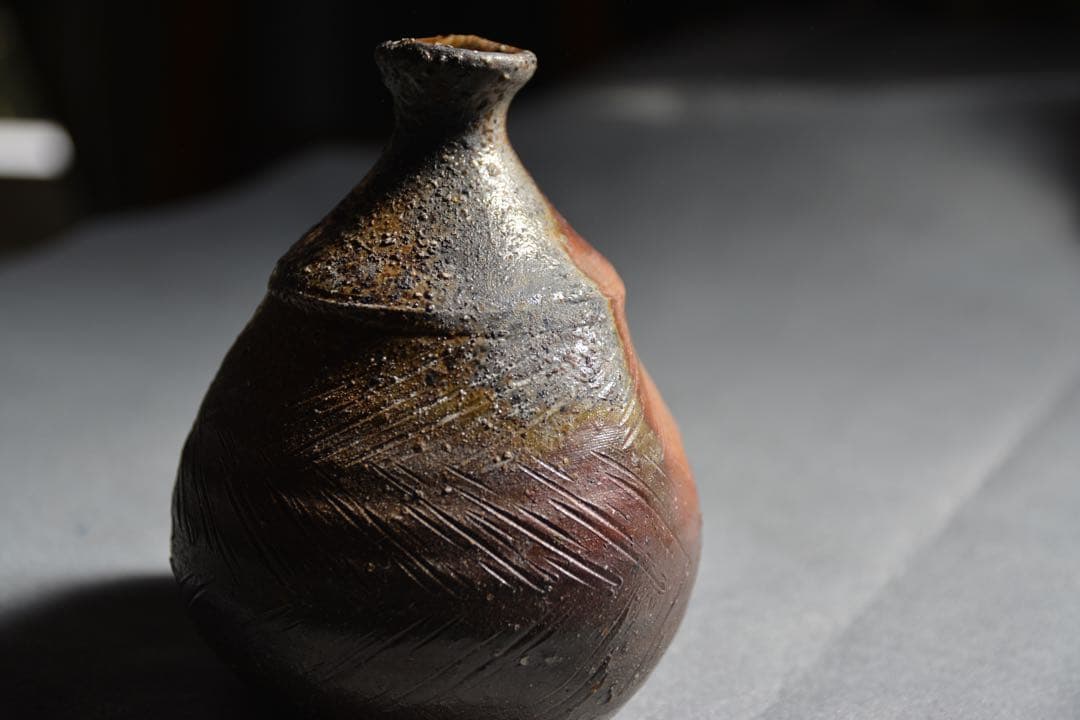 【金重晃介】備前扁壺徳利