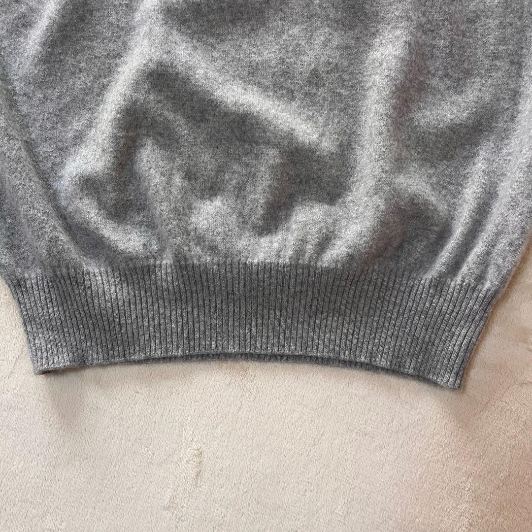 希少✨ブルネロクチネリ　カシミヤ100 クルーネックセーター エルボーパッチ