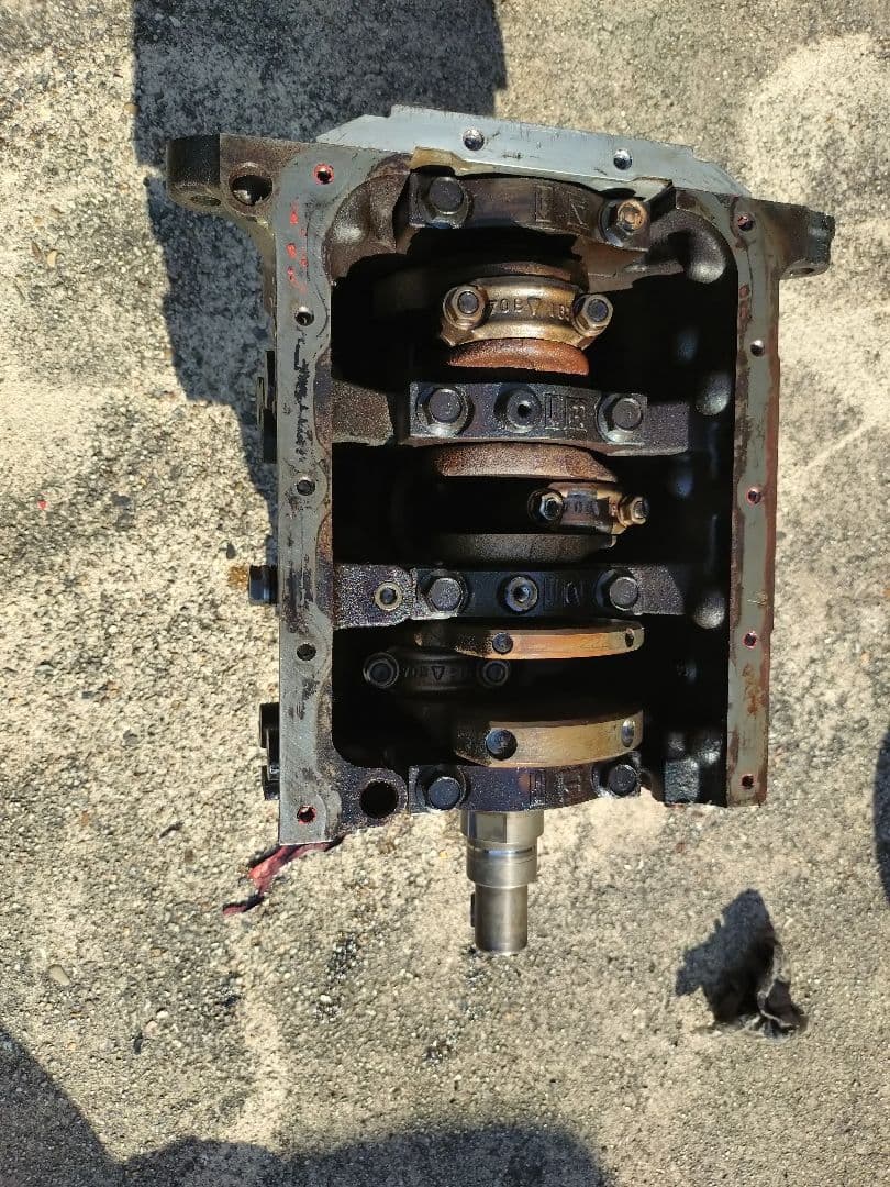 カプチーノ　シリンダーブロック　オイルパン