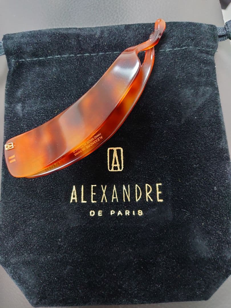 ALEXANDRE DE PARIS ブラウンバナナクリップ