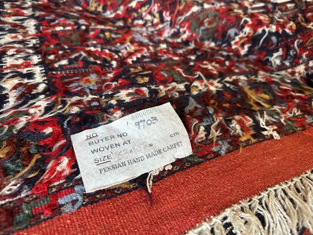 190×109 ヴィンテージラグ　手織　キリムラグ