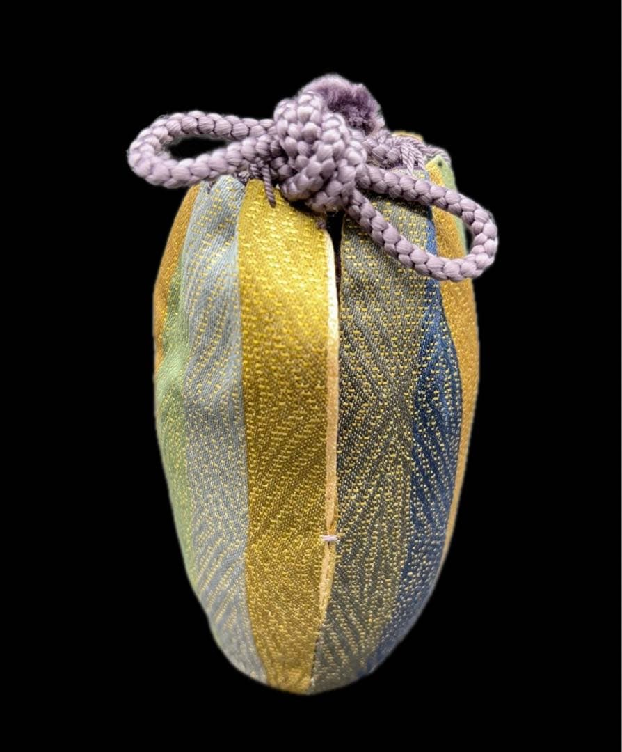 茶道具 平安 笹田有祥作 茶入 仕覆 共箱付 -515-