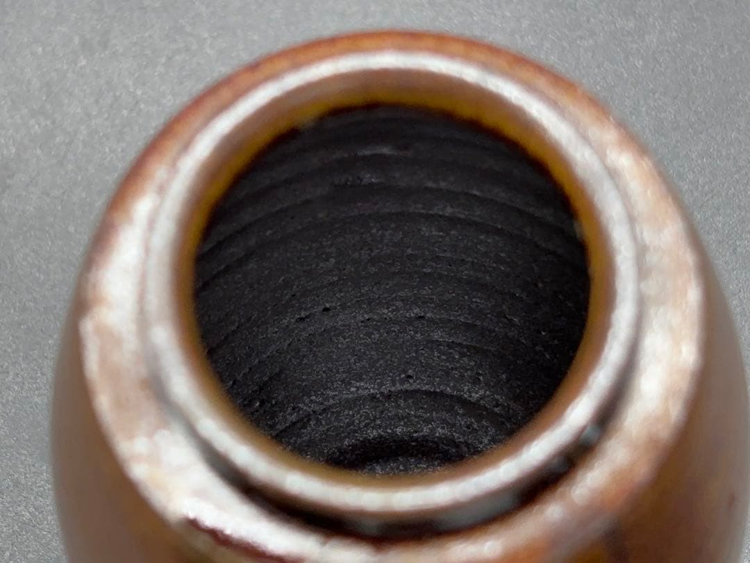 茶道具 平安 笹田有祥作 茶入 仕覆 共箱付 -515-