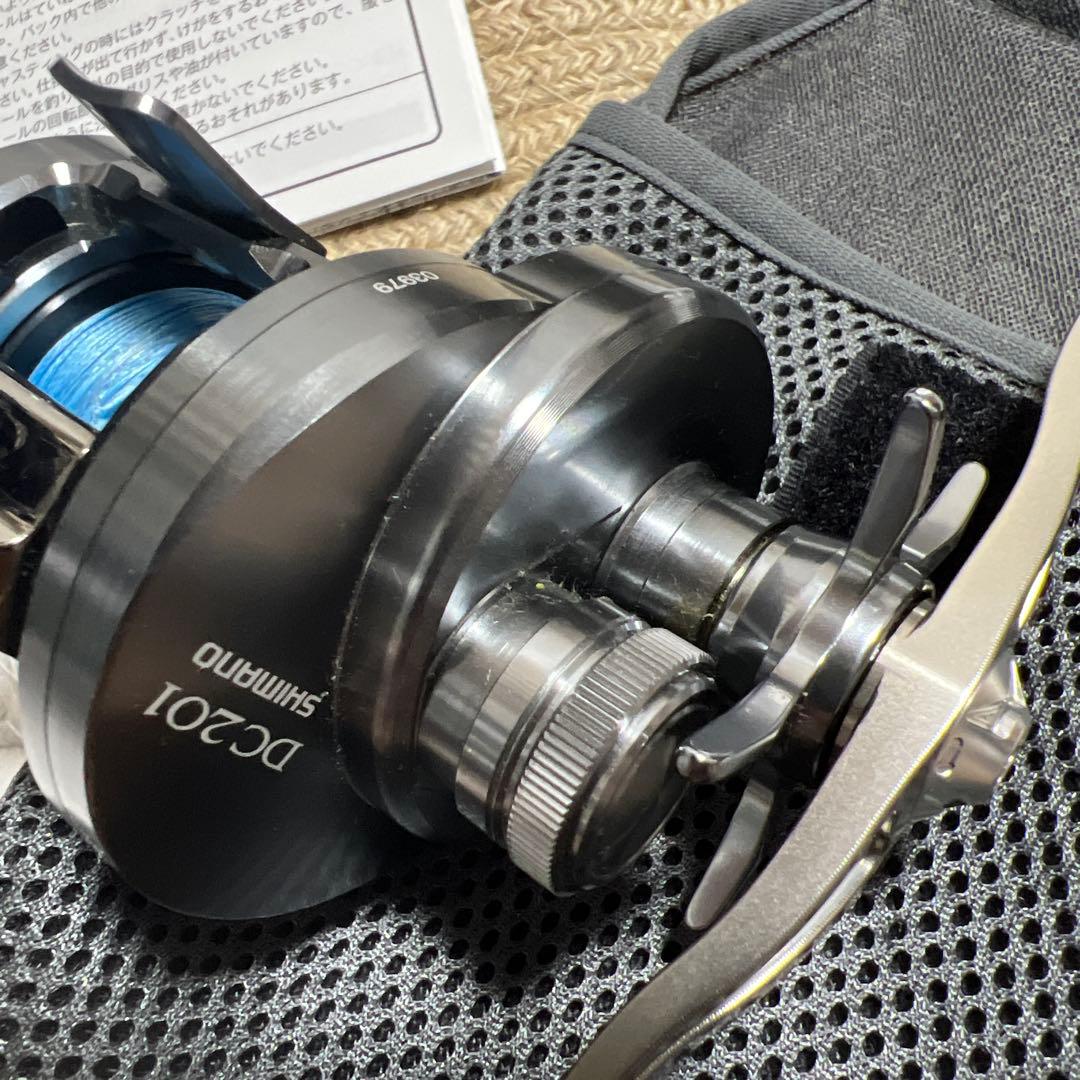 シマノ カルカッタコンクエストDC201 美品 バリアル新品 アンタレス レフト