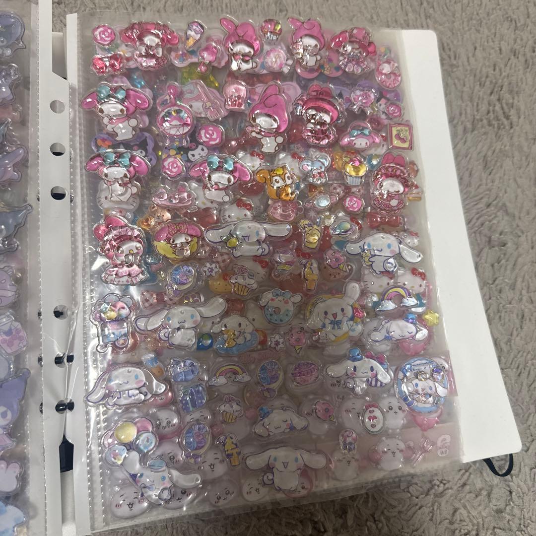 シール帳完成品20ページ ボンボンドロップシール タイルシール ウォーターシール