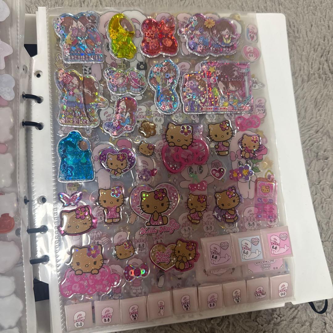 シール帳完成品20ページ ボンボンドロップシール タイルシール ウォーターシール