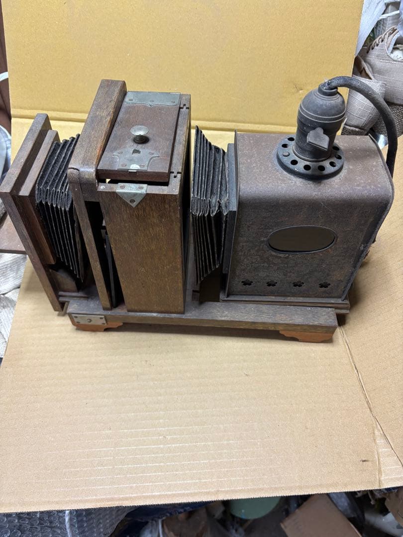 アンティークな幻灯機（マジックランタン）　写真引き伸ばし機　希少