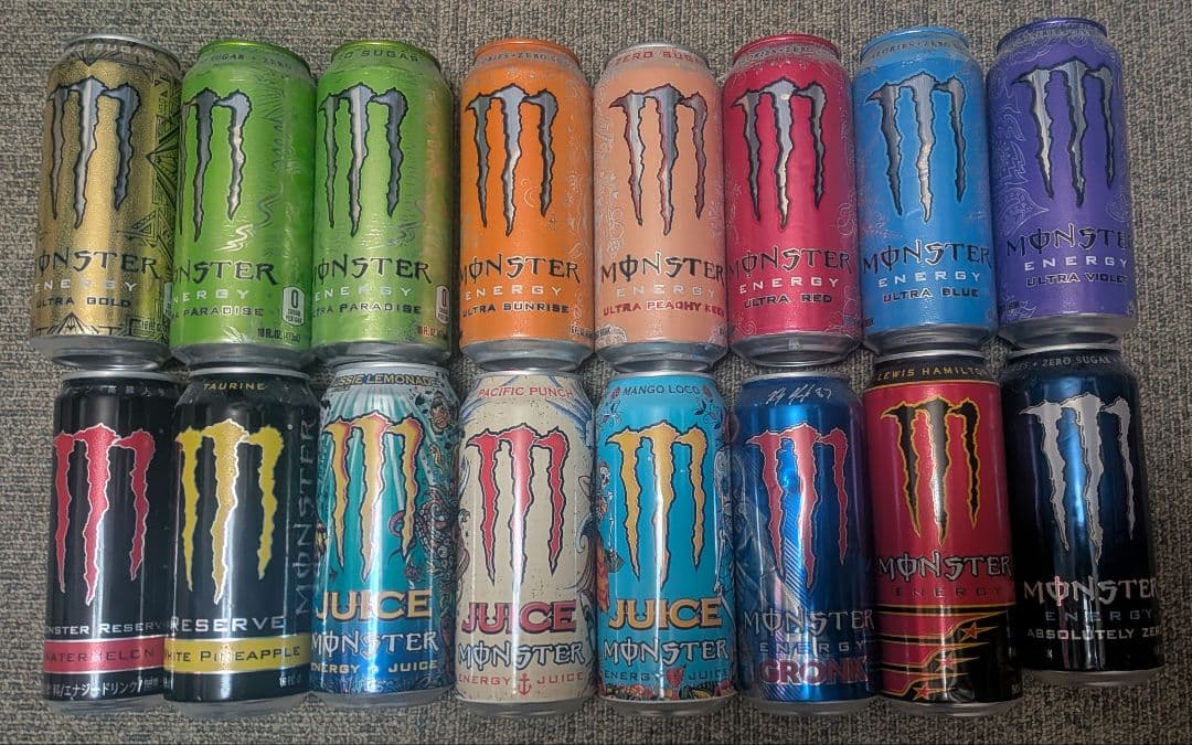 モンスター空き缶50本超セット(海外版・日本版)