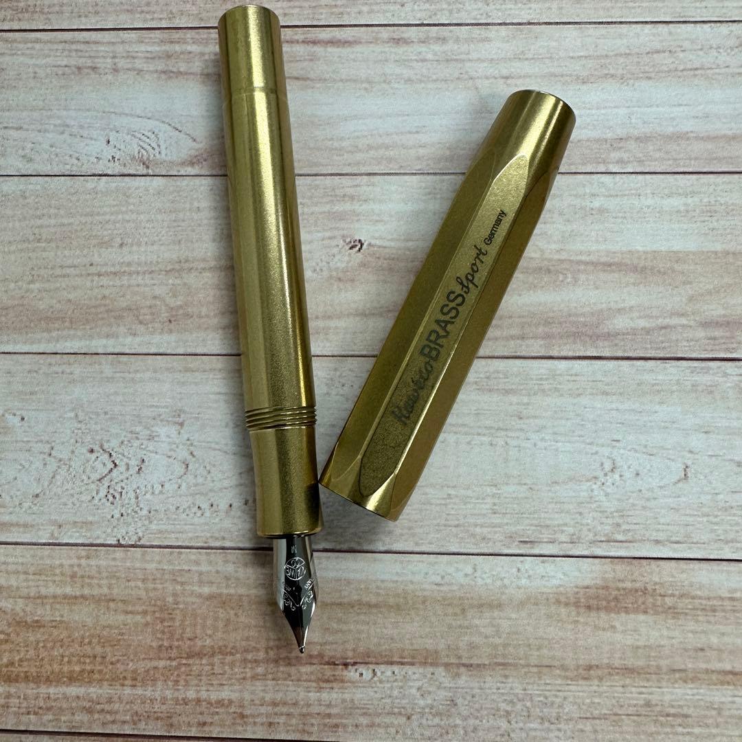 カヴェコ ブラススポーツ万年筆 ペン先M