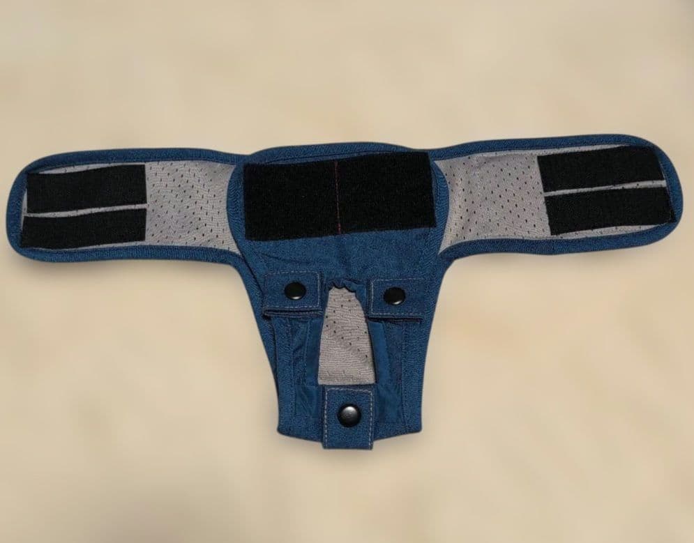 ③⑤ママうんころキャッチ！XSサイズ 青 メッシュ素材