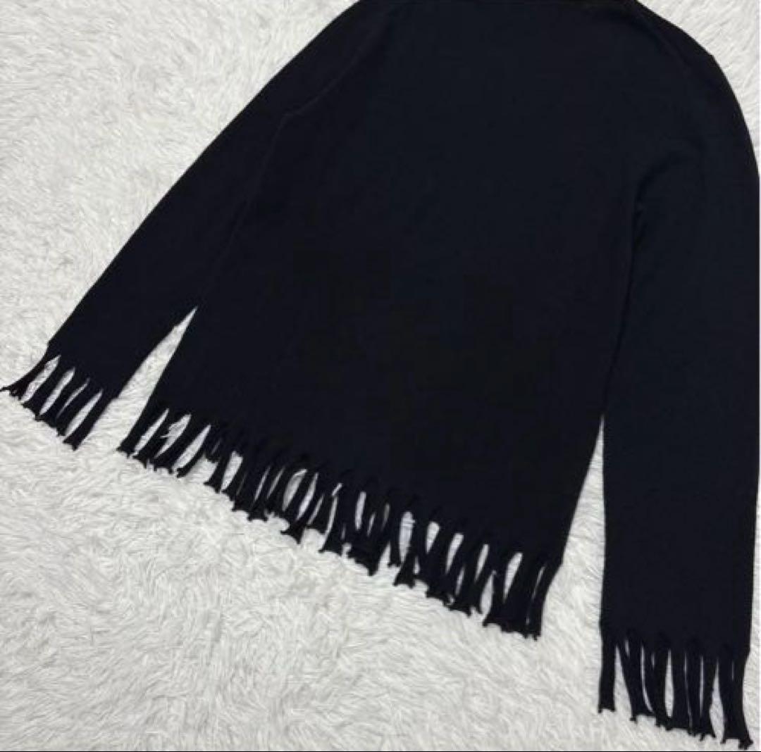 BLACK COMME des GARCONS コムデギャルソン フリンジニット