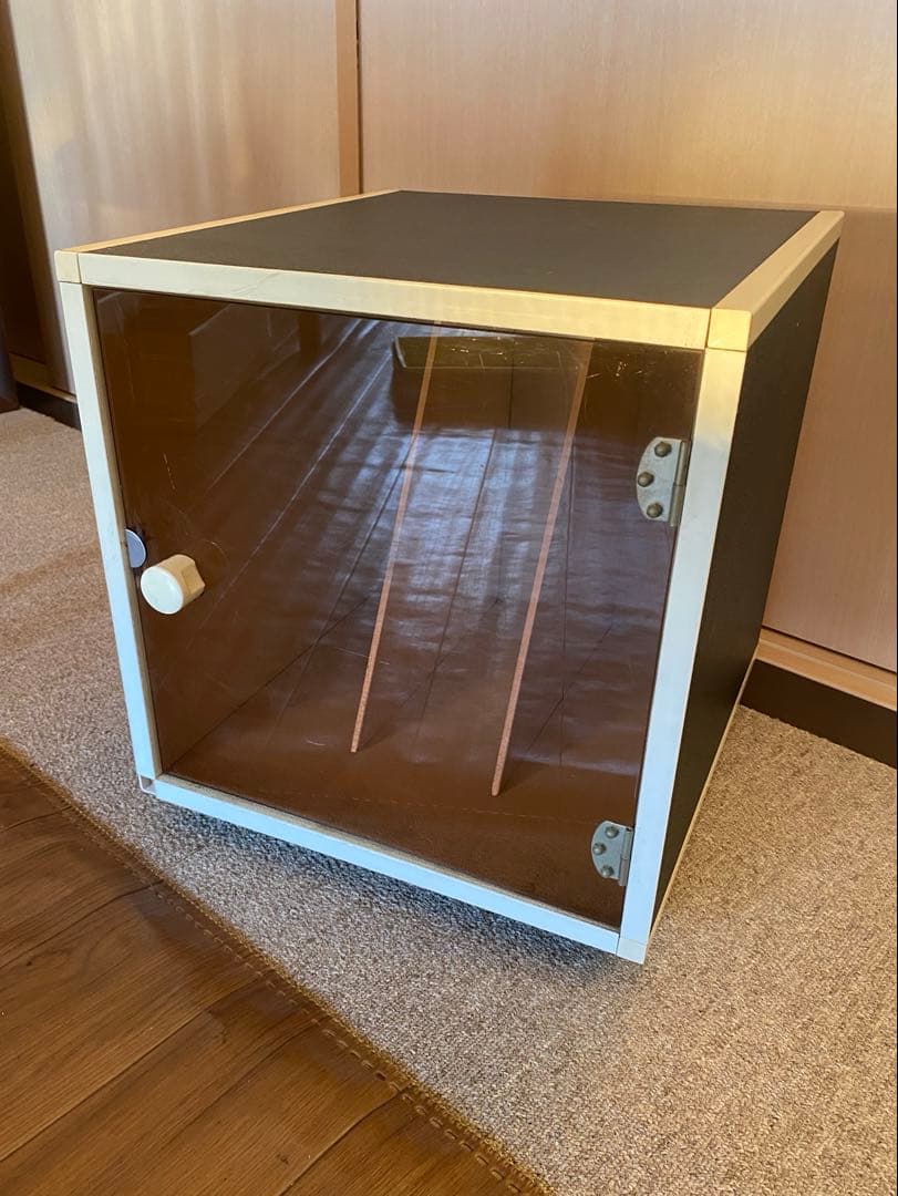 ヴィンテージ　レコードラック　収納棚　昭和レトロ　モダン