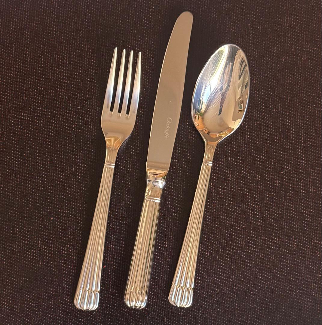 Christofle クリストフル オシリス 3本セット ステンレス ①