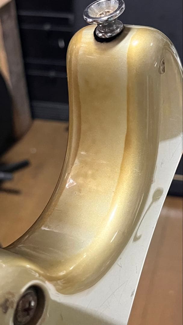 ジャンク！メイビス・ショートスケール・ストラト！加工あり。ハードケース付き！