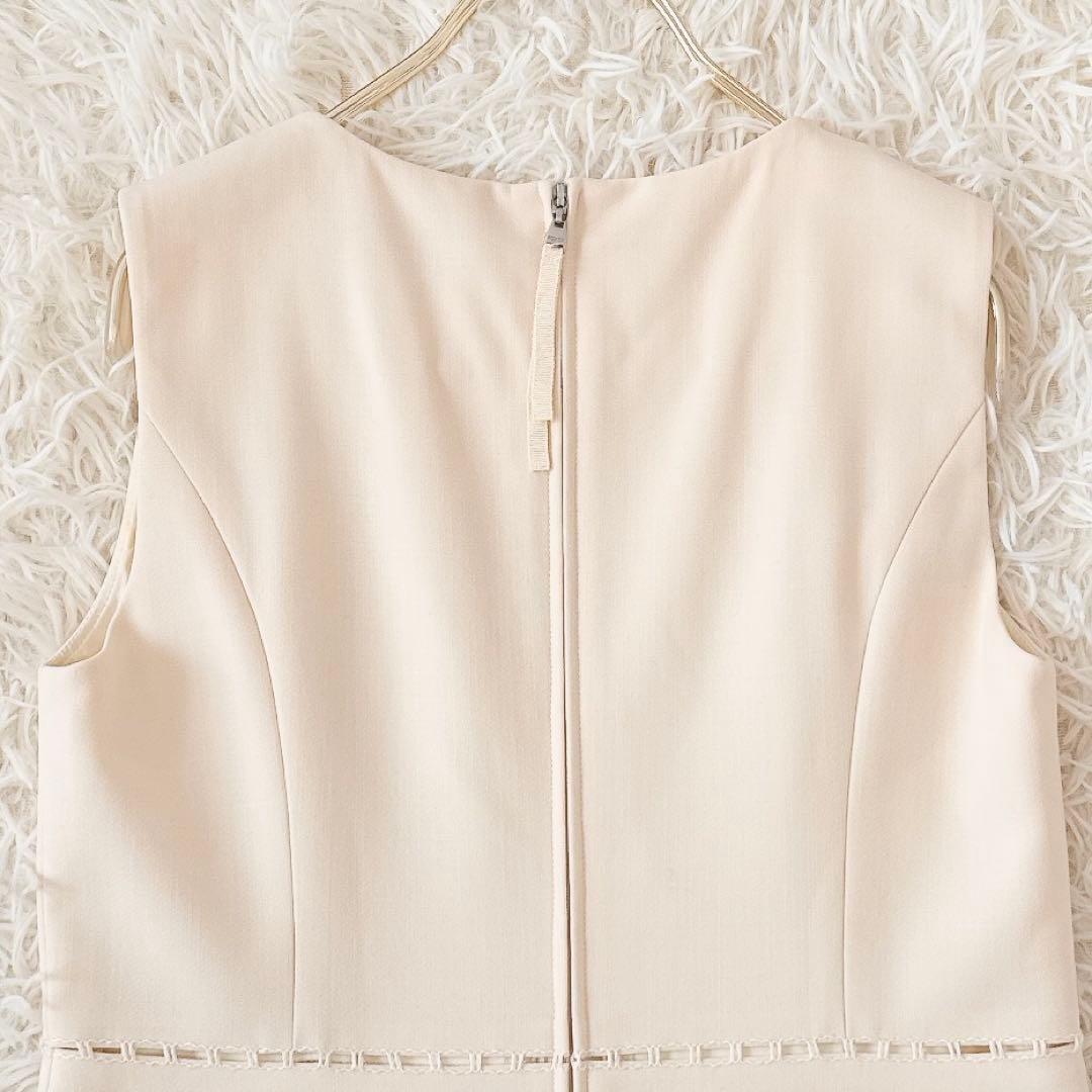 フォクシー✨Torte ハシゴレース ティアード ワンピース アイボリー 38