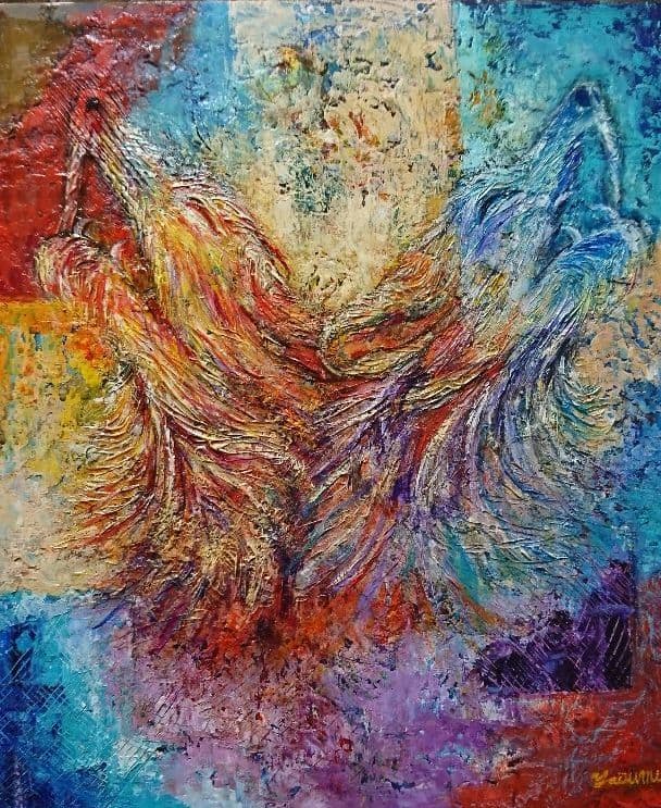 油絵 絵画 二つの思い