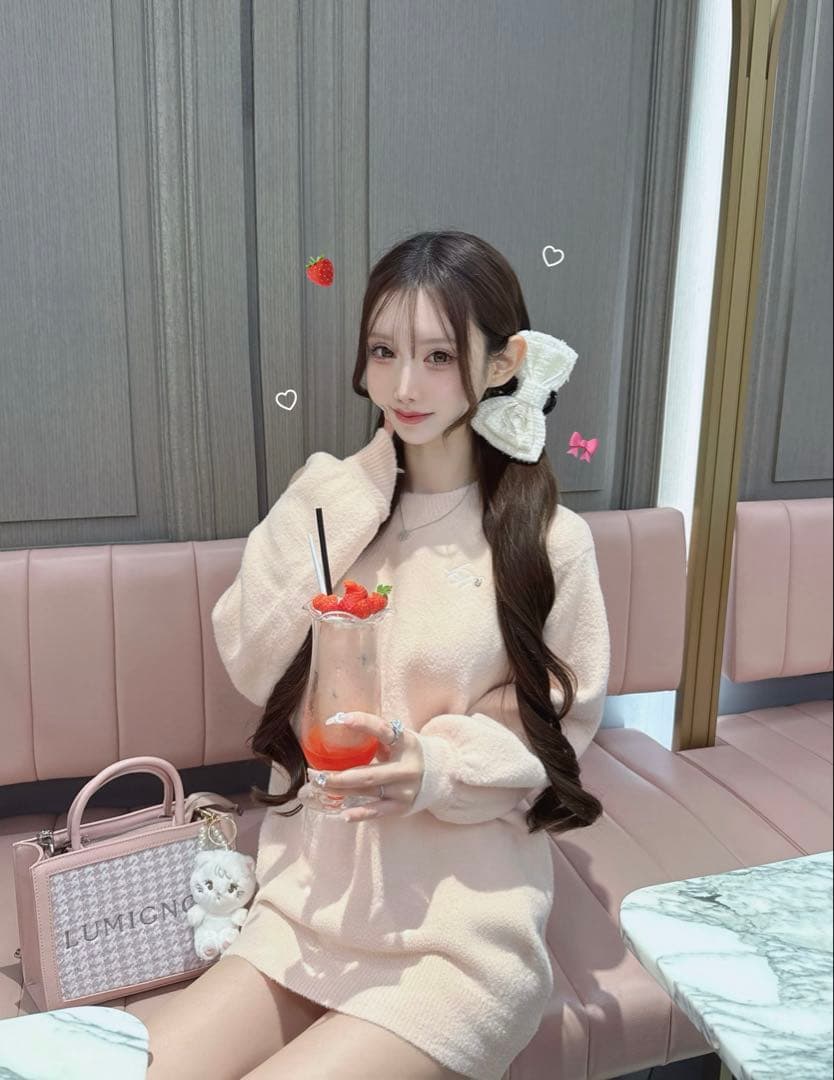 lumignon Tweed ribbon pullover ルミニョン