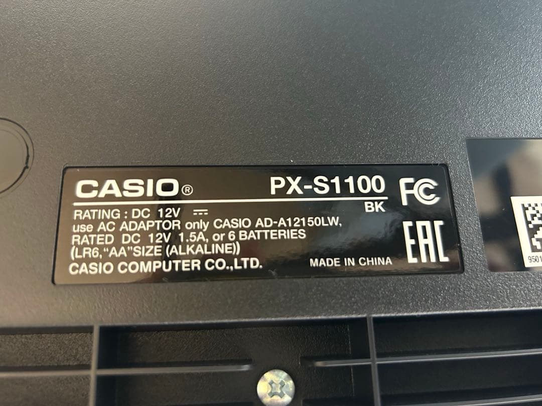 CASIO PX-S1100 ブラック 88鍵 電子ピアノ
