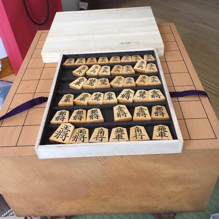 本榧将棋盤 つげ駒 セット