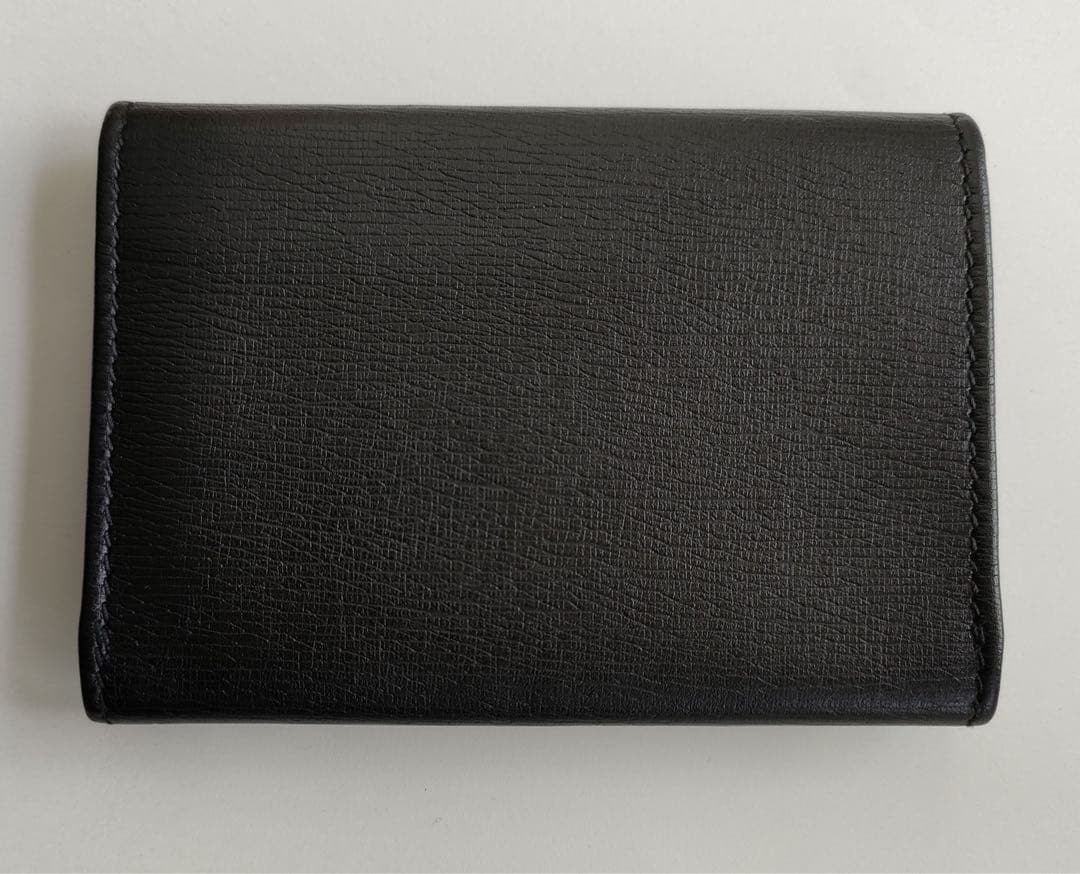GUCCI インターロッキングG 名刺入れ ブラック レザー メンズ